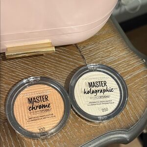 Maybelline Master Chrome and Holographic Highlighter Set - Gold and Silver